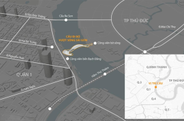 Chính thức khoan mũi cọc đầu tiên tại cầu đi bộ 1.000 tỷ vượt sông Sài Gòn qua bán đảo Thủ Thiêm