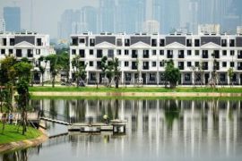 Bán biệt thự Lakeview City 5PN, diện tích 160m2, ngang 8m, không nội thất, view hồ cảnh quan thoáng mát