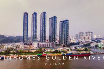 Vinhomes Golden River 2 房公寓出售，The Aqua 3 栋，家具齐全，东南方向，能看河景